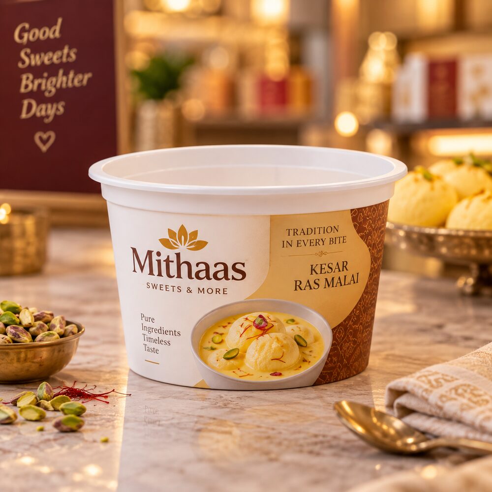 Custom food container with full-colour print