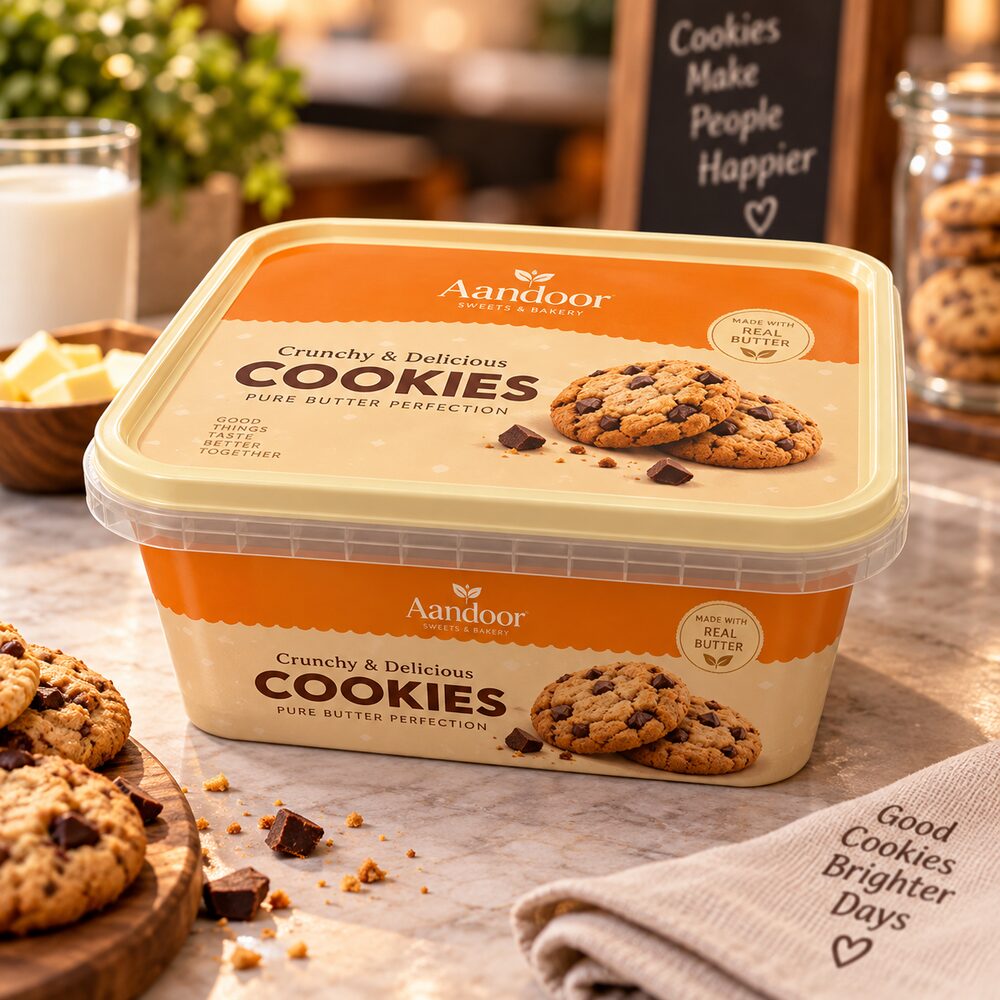 Custom printed food packaging set