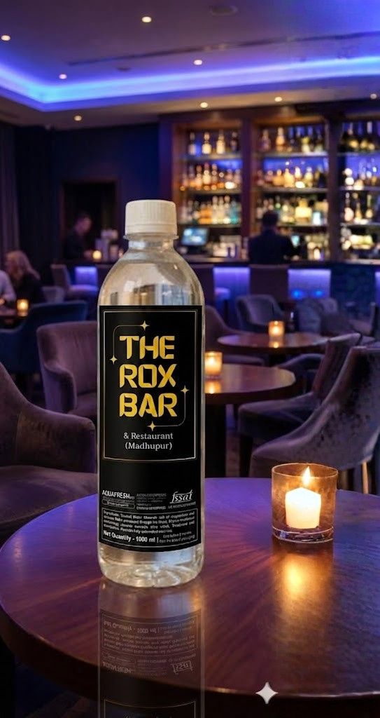Custom branded water bottle produced for a business